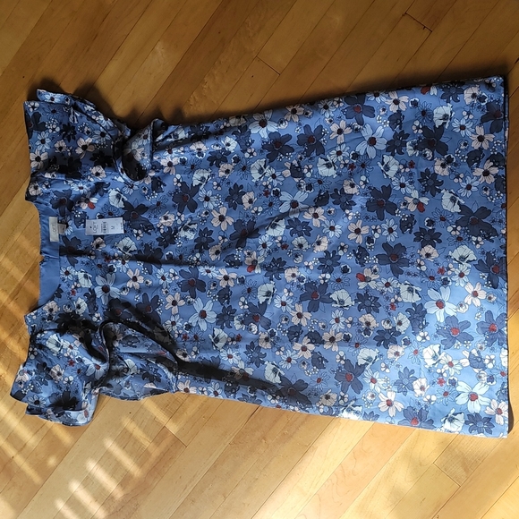 Anne Klein Dresses & Skirts - NWT Ann Klien Baby Blue Floral Dress in Size M